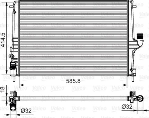 Valeo 735635 - Radiators, Motora dzesēšanas sistēma www.autospares.lv