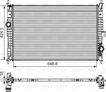 Valeo 735632 - Radiators, Motora dzesēšanas sistēma www.autospares.lv