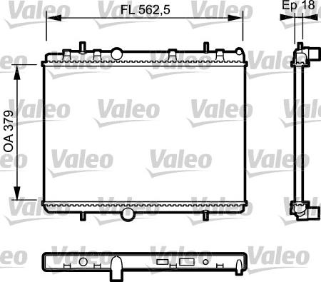 Valeo 735091 - Radiators, Motora dzesēšanas sistēma www.autospares.lv