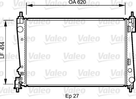 Valeo 735041 - Radiators, Motora dzesēšanas sistēma autospares.lv