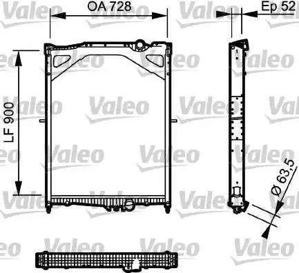 Valeo 735018 - Radiators, Motora dzesēšanas sistēma www.autospares.lv