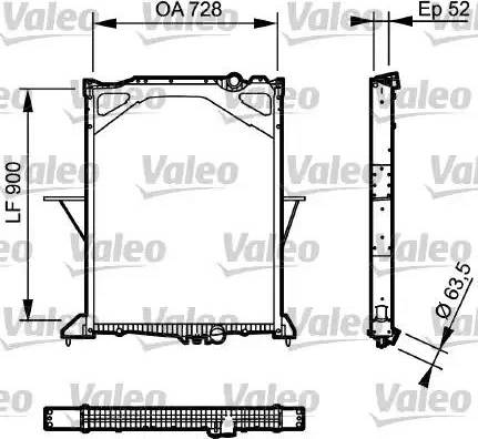 Valeo 735017 - Radiators, Motora dzesēšanas sistēma www.autospares.lv