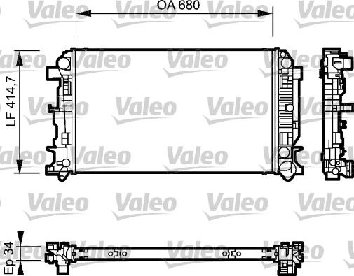 Valeo 735089 - Radiators, Motora dzesēšanas sistēma www.autospares.lv