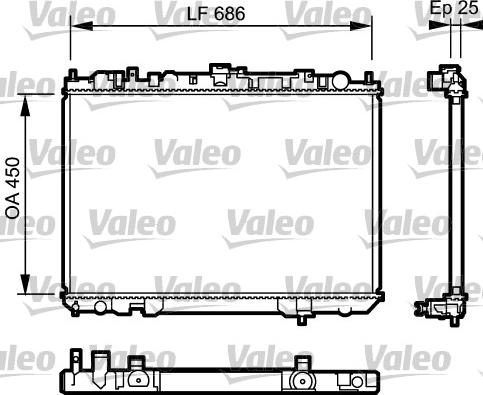 Valeo 735081 - Radiators, Motora dzesēšanas sistēma autospares.lv