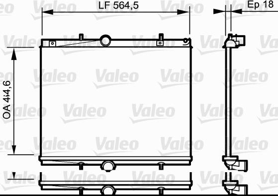 Valeo 735020 - Radiators, Motora dzesēšanas sistēma www.autospares.lv