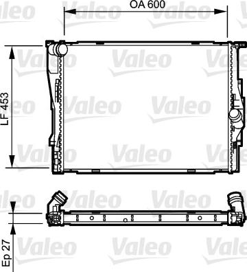 Valeo 735166 - Radiators, Motora dzesēšanas sistēma www.autospares.lv