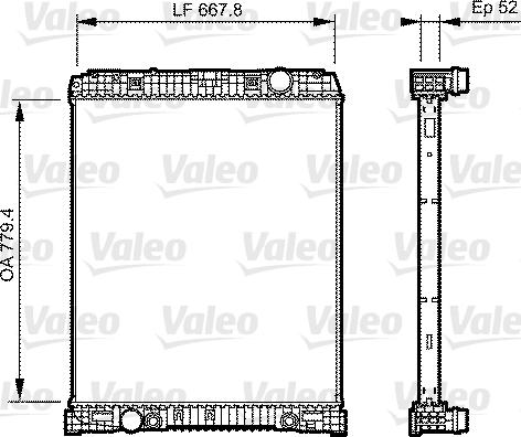 Valeo 735304 - Radiators, Motora dzesēšanas sistēma www.autospares.lv