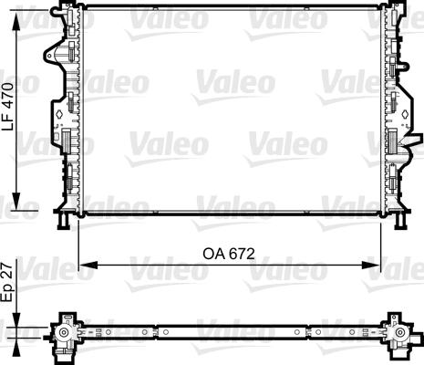 Valeo 735374 - Radiators, Motora dzesēšanas sistēma www.autospares.lv