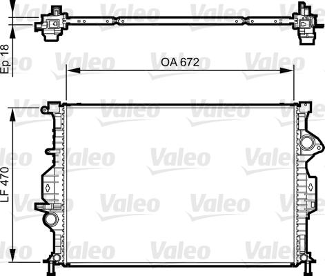 Valeo 735373 - Radiators, Motora dzesēšanas sistēma www.autospares.lv