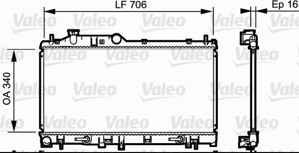 Valeo 735212 - Radiators, Motora dzesēšanas sistēma www.autospares.lv