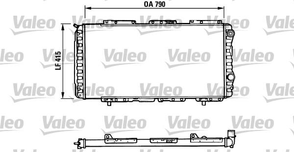 Valeo 730997 - Radiators, Motora dzesēšanas sistēma www.autospares.lv