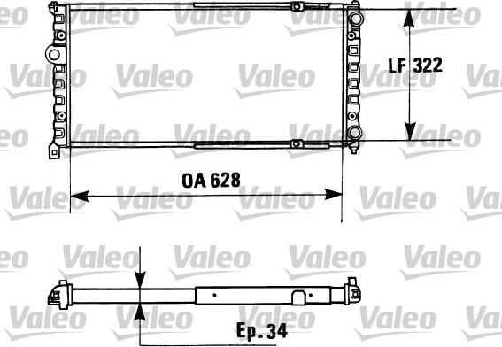 Valeo 730945 - Radiators, Motora dzesēšanas sistēma www.autospares.lv