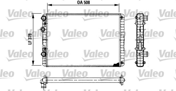 Valeo 730954 - Radiators, Motora dzesēšanas sistēma autospares.lv