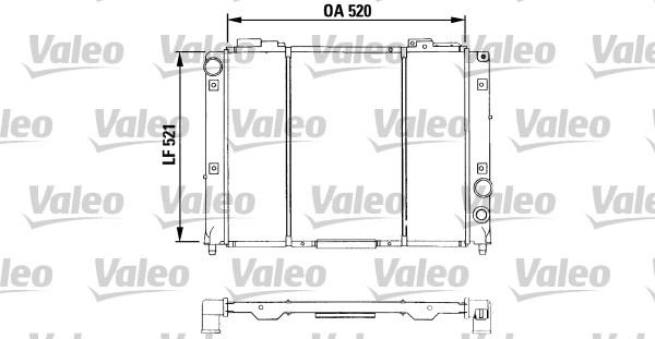 Valeo 730950 - Radiators, Motora dzesēšanas sistēma autospares.lv