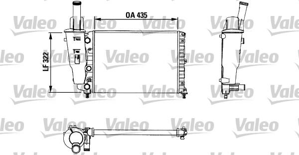 Valeo 730976 - Radiators, Motora dzesēšanas sistēma www.autospares.lv