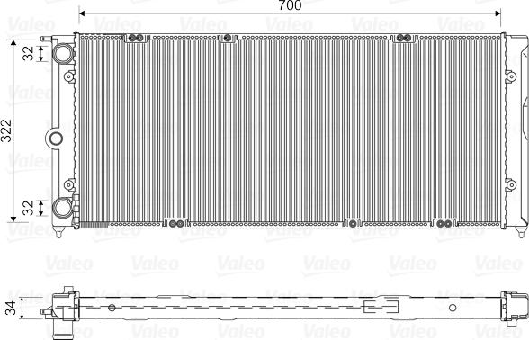 Valeo 730485 - Radiators, Motora dzesēšanas sistēma www.autospares.lv