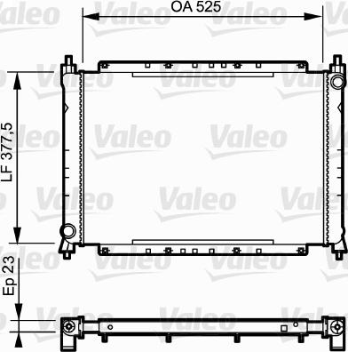 Valeo 730565 - Radiators, Motora dzesēšanas sistēma www.autospares.lv