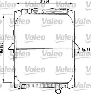 Valeo 730646 - Radiators, Motora dzesēšanas sistēma www.autospares.lv