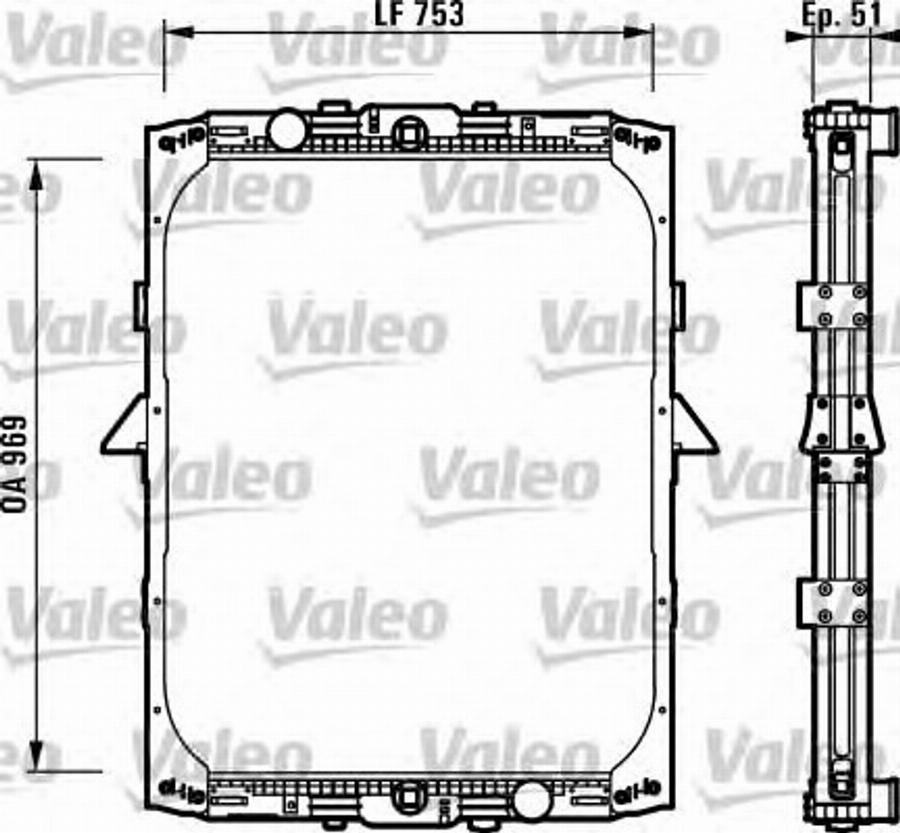 Valeo 730899 - Radiators, Motora dzesēšanas sistēma www.autospares.lv