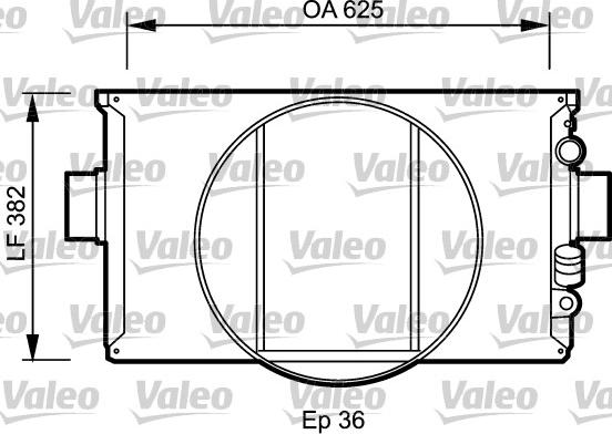 Valeo 730334 - Radiators, Motora dzesēšanas sistēma www.autospares.lv