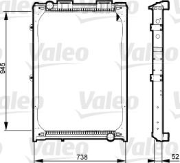 Valeo 730 323 - Radiators, Motora dzesēšanas sistēma www.autospares.lv