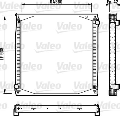 Valeo 730260 - Radiators, Motora dzesēšanas sistēma www.autospares.lv