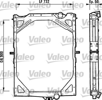 Valeo 730222 - Radiators, Motora dzesēšanas sistēma www.autospares.lv