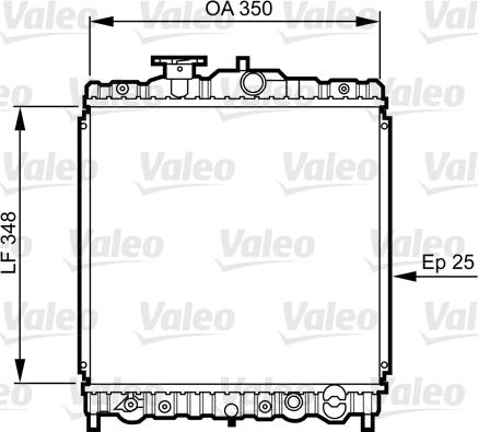 Valeo 731459 - Радиатор, охлаждение двигателя www.autospares.lv