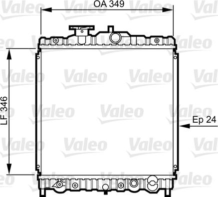 Valeo 731458 - Радиатор, охлаждение двигателя www.autospares.lv