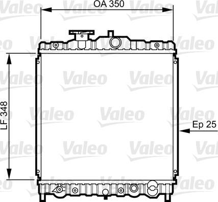 Valeo 731474 - Радиатор, охлаждение двигателя www.autospares.lv