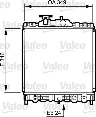 Valeo 731473 - Радиатор, охлаждение двигателя www.autospares.lv