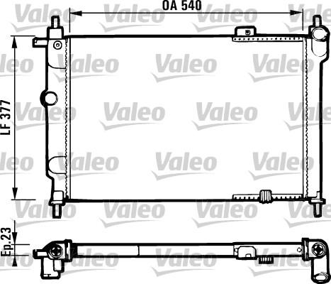 Valeo 731551 - Radiators, Motora dzesēšanas sistēma www.autospares.lv