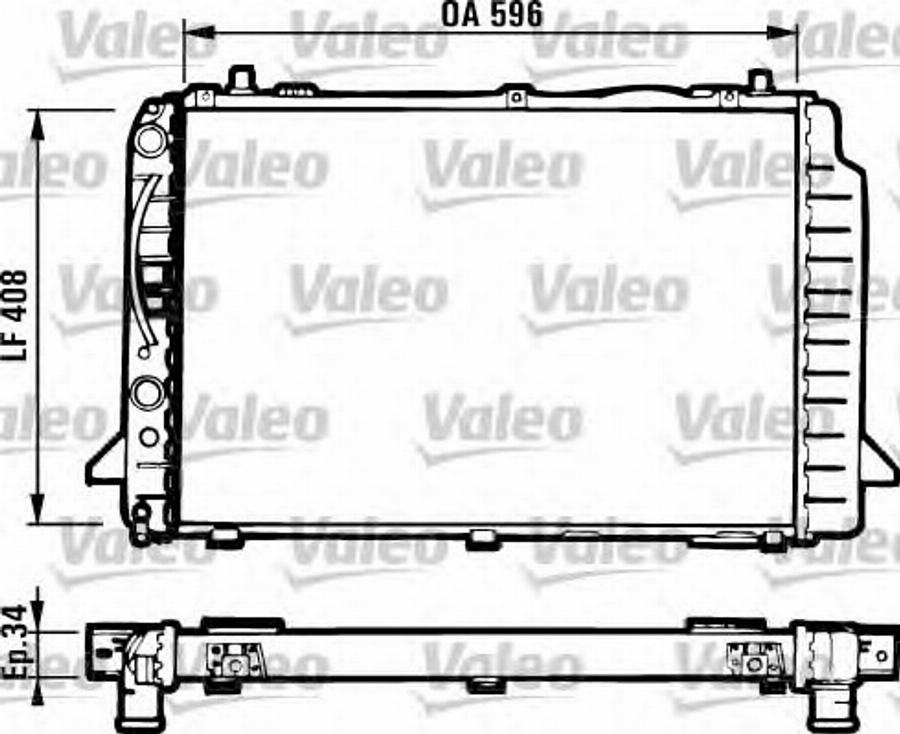 Valeo 731502 - Radiators, Motora dzesēšanas sistēma www.autospares.lv