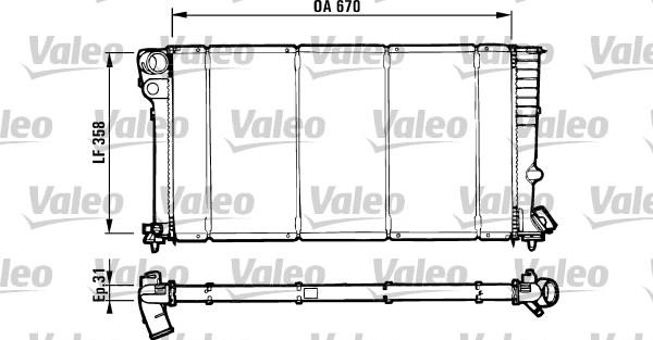 Valeo 731571 - Radiators, Motora dzesēšanas sistēma www.autospares.lv