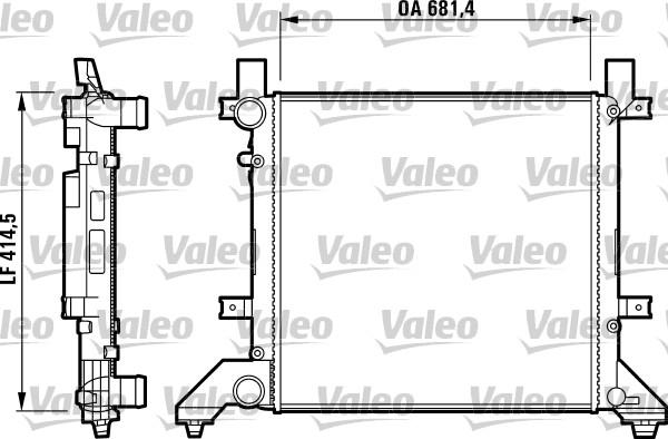 Valeo 731605 - Радиатор, охлаждение двигателя www.autospares.lv