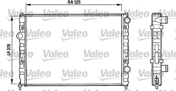 Valeo 731005 - Radiators, Motora dzesēšanas sistēma www.autospares.lv
