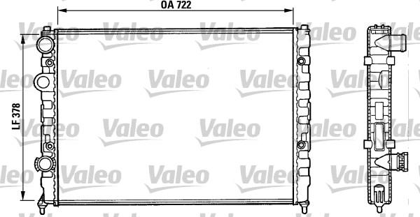 Valeo 731006 - Radiators, Motora dzesēšanas sistēma www.autospares.lv