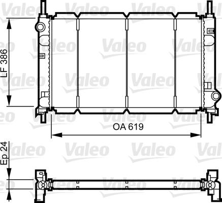 Valeo 731011 - Radiators, Motora dzesēšanas sistēma www.autospares.lv