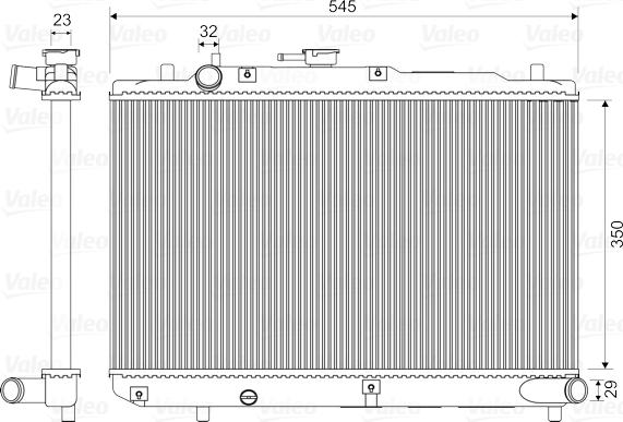 Valeo 731036 - Радиатор, охлаждение двигателя www.autospares.lv