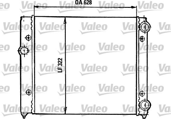 Valeo 731030 - Radiators, Motora dzesēšanas sistēma autospares.lv