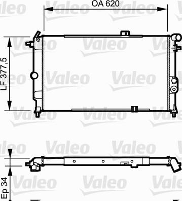 Valeo 731174 - Radiators, Motora dzesēšanas sistēma www.autospares.lv