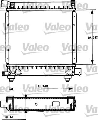 Valeo 731172 - Радиатор, охлаждение двигателя www.autospares.lv