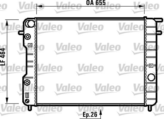 Valeo 731840 - Radiators, Motora dzesēšanas sistēma www.autospares.lv