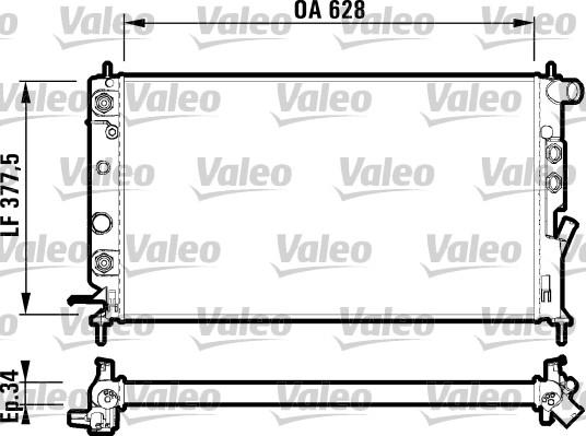 Valeo 731848 - Radiators, Motora dzesēšanas sistēma www.autospares.lv