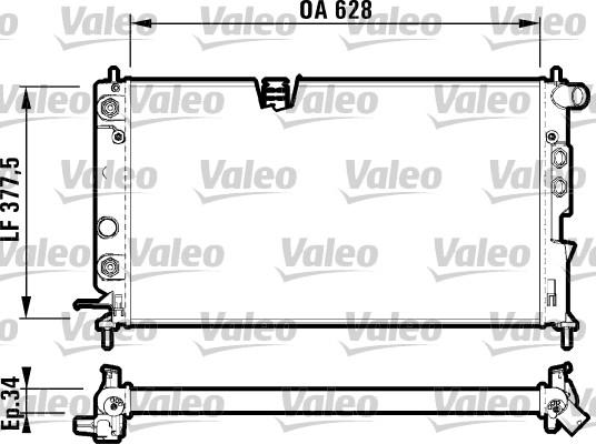 Valeo 731847 - Radiators, Motora dzesēšanas sistēma www.autospares.lv