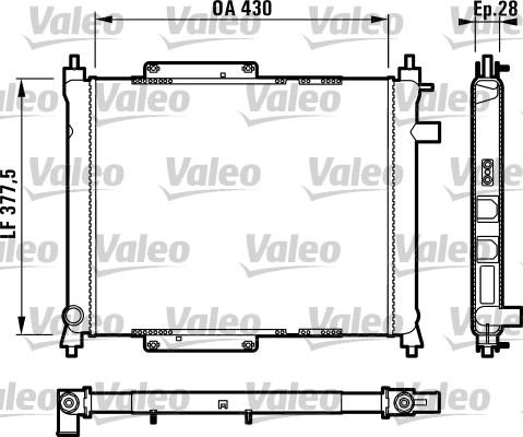 Valeo 731815 - Radiators, Motora dzesēšanas sistēma www.autospares.lv