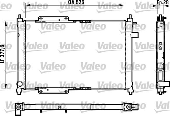 Valeo 731818 - Radiators, Motora dzesēšanas sistēma www.autospares.lv