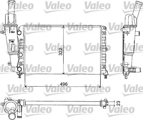 Valeo 731375 - Radiators, Motora dzesēšanas sistēma www.autospares.lv