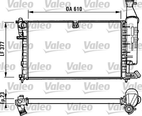 Valeo 731296 - Radiators, Motora dzesēšanas sistēma www.autospares.lv