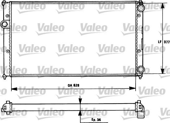 Valeo 731265 - Radiators, Motora dzesēšanas sistēma autospares.lv